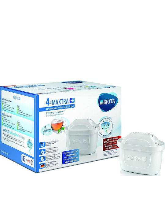 Brita Water Filter Replacement for Pitcher made of Activated Carbon Maxtra+ 4pcs