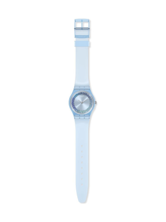 Swatch Gent Azzura Мъжки часовник с батерия и каучуков каишка Swatch Gent Azzura Мъжки часовник с батерия и каучуков каишка