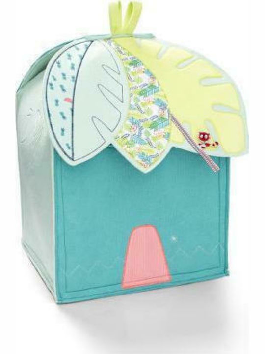 Lilliputiens Children's Storage Basket made of Fabric Turquoise 1pcs