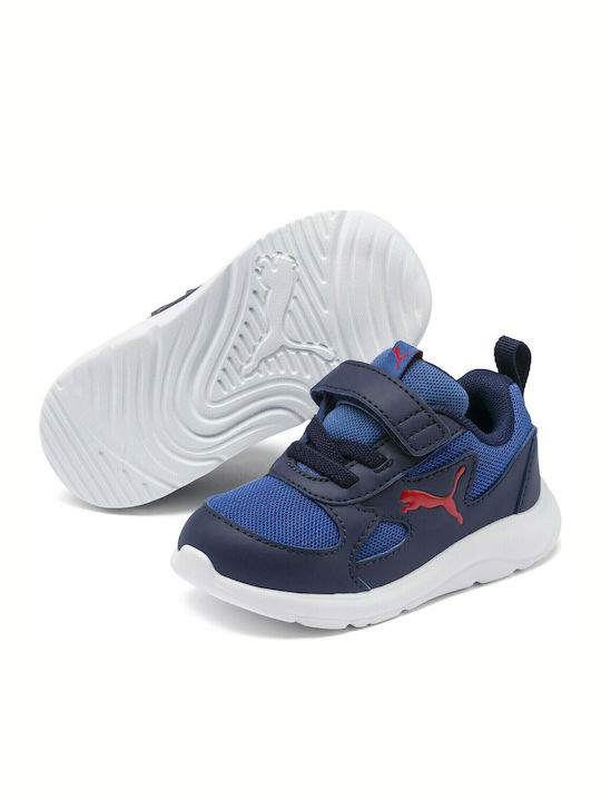 Fun Racer Kids Sports Shoes Running with Hoop & Loop Closure Navy Blue
