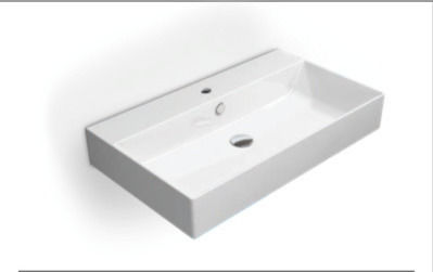 GSI Kube-X Επικαθήμενος Νιπτήρας Πορσελάνης 80x47x16cm Λευκός