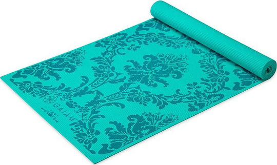 Gaiam Neo-Baroque Print Στρώμα Γυμναστικής Yoga Πράσινο (173x61x0.4cm)