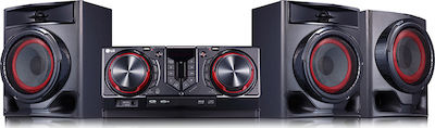 LG Ηχοσύστημα 2.1 CJ45 720W με CD Player, WiFi και Bluetooth Μαύρο
