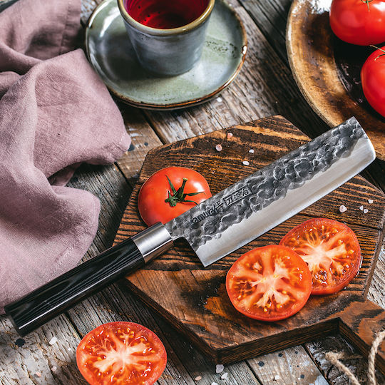 Samura Blacksmith Μαχαίρι Nakiri από Ανοξείδωτο Ατσάλι 16.8cm