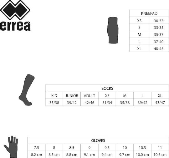 Errea Tokyo T14100012 Adults Volleyball Knee Pads Black