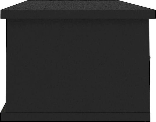Raft Perete Negru 90x26x18.5cm