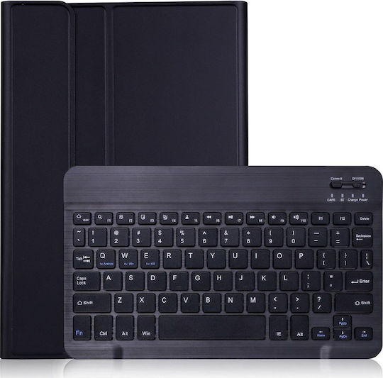 Smartcase Bluetooth Klappdeckel mit Tastatur auf Englisch US Schwarz (Galaxy Tab S6 10.5)
