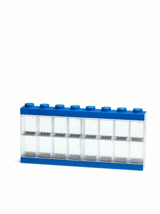 LEGO Children's Storage Box made of Plastic Display Case 16 Red 38x18cm 1pcs