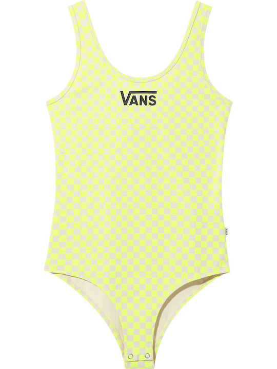 Sleeveless Bodysuit Quantum Slim Fit Yellow