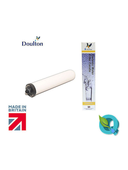 Doulton Ανταλλακτικό Φίλτρο Νερού Άνω και Κάτω Πάγκου από Ενεργό Άνθρακα 10" Supercarb 0.5 μm