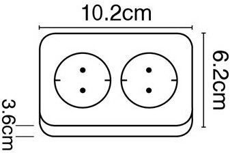 VK Lighting VK/10043 Power Strip 2 Positions