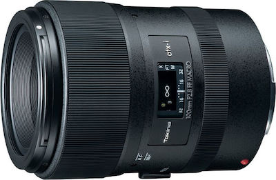 Tokina Пълен кадър Камерен Обектив atx-i 100mm f/2.8 FF Телефото / Macro за Канон EF Монтаж Черен