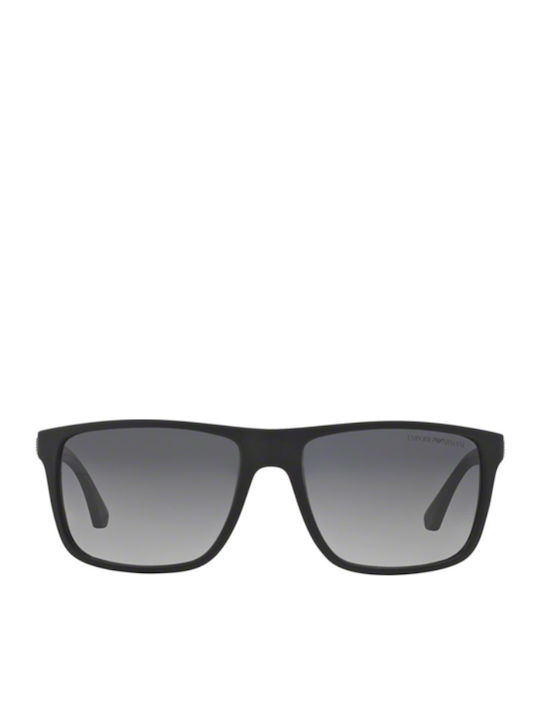 Emporio Armani Men's Sunglasses with Black Plastic Frame and Black Gradient Polarized Lens EA4033 5229T3