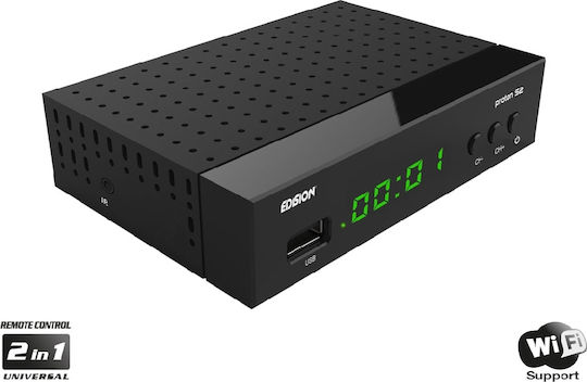 Edision Сателитен Декодер PROTON S2 01-07-0024 Full HD (1080p) DVB-S / DVB-S2 - ДВБ-С2 в Черен Цвят
