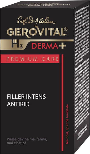 Gerovital H3 Derma+ Premium Care Feuchtigkeitsspendend & Anti-Aging Serum Gesicht mit Hyaluronsäure für Straffung 15ml
