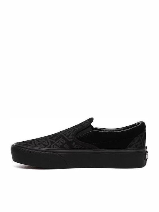66 Classic Πάνινα Ανδρικά Slip-On Μαύρα