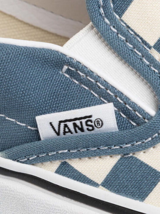 ClassicCheckerboard Classic Men's Canvas Slip-Ons Blue Mirage / True White