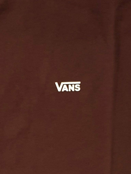 Left Chest Men's T-shirt Burgundy