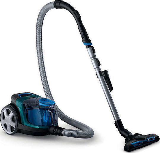 Philips PowerPro Compact Прахосмукачка 900W С контейнер 1.5лт Черна