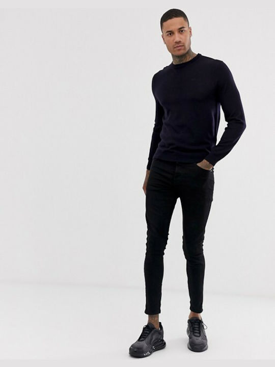 Long Sleeve Sweater Navy Blue
