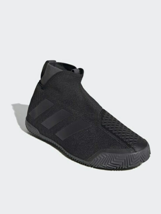 Adidas Stycon Laceless Ανδρικά Παπούτσια Τένις για Χωμάτινα Γήπεδα Core Black / Night Metallic / Grey Six