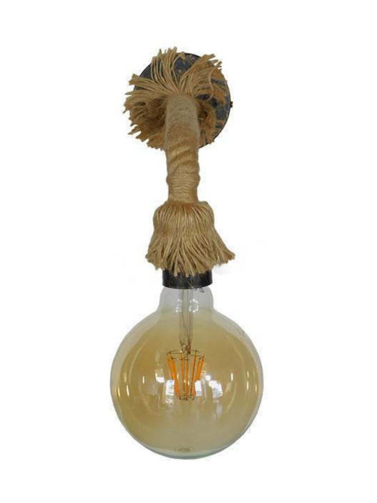 GloboStar Cenadel Vintage Leuchte Wand mit Fassung E27 Braun 10x15cm
