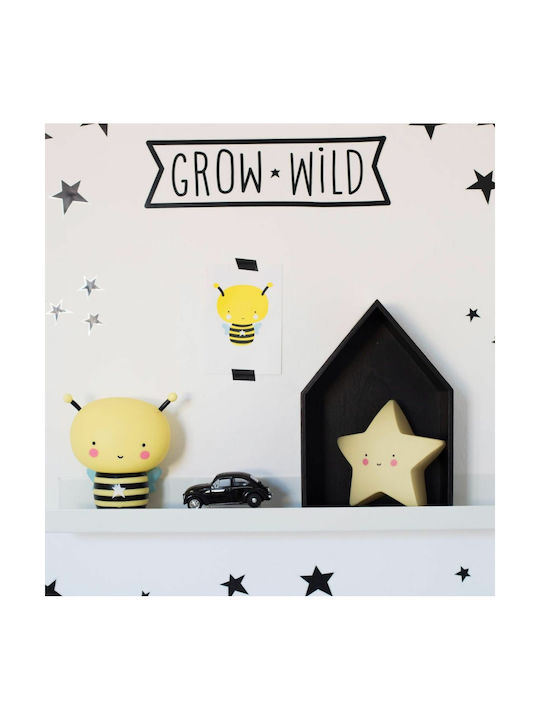 A Little Lovely Company Led Kids Decorative Lamp Star Yellow