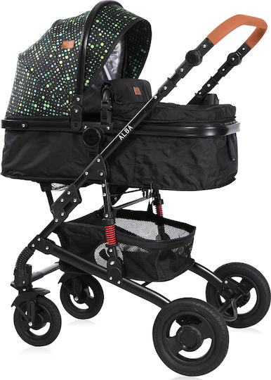 Lorelli Alba Multi Stroller Adjustable 2 in 1 Baby Stroller Suitable for Newborn Black 11.15kg