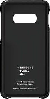 Samsung Marvel Style Cover Umschlag Rückseite Kunststoff Schwarz (Galaxy S10e)