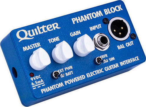Quilter Phantom Block Pre Amp/Cab Sim Педал Симулатор Електрическа китара