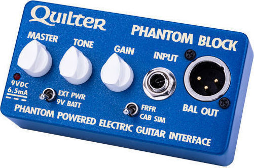 Quilter Phantom Block Pre Amp/Cab Sim Педал Симулатор Електрическа китара