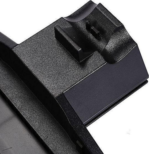 Dobe Dual Charging Dock Βάση Φόρτισης για 2 χειριστήρια PS4 Μαύρη 568054