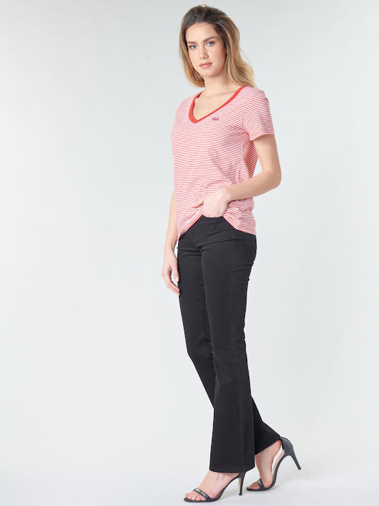 725 High Waist Women's Jean Trousers Flared in Bootcut Fit Black
