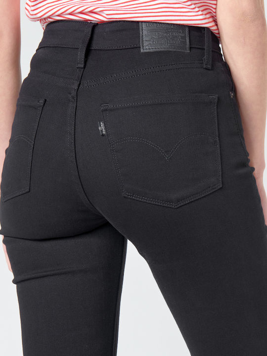 725 High Waist Women's Jean Trousers Flared in Bootcut Fit Black
