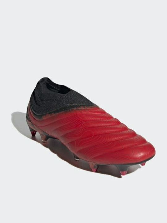 Adidas Copa 20+ SG Low Football Shoes SG with Cleats Active Red / Cloud White / Core Black