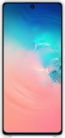 Samsung Husă Silicon Back Cover Albă Galaxy S10 Lite