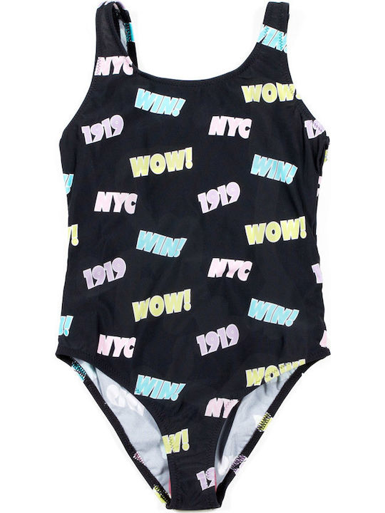 Champion Costum de baie pentru copii Întreg Negru