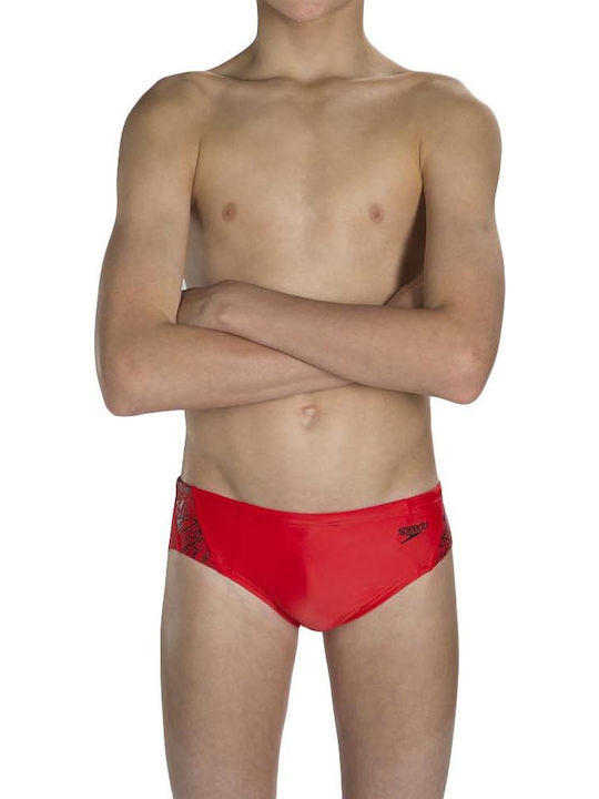 Speedo Kids Training Swim Briefs Red