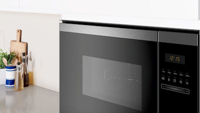 Pitsos Eingebauter Mikrowellenofen mit Grill 25Es Inox