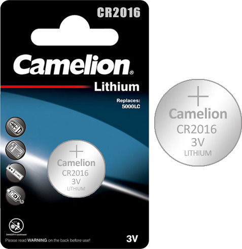 Camelion Μπαταρία Λιθίου Ρολογιών CR2016 3V 1τμχ