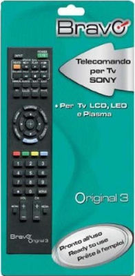 Bravo Compatible Remote Control Original 3 (Συμβατό Sony) for Τηλεοράσεις Sony