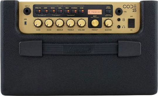 Marshall Code 25 Combo Ενισχυτής Ηλεκτρικής Κιθάρας 1 x 10" 25W Μαύρος