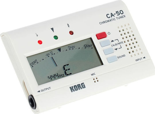 Korg Chromatisch Tuner CA-50 in Weiß Farbe