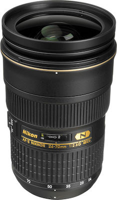 Nikon Full Frame Φωτογραφικός Φακός AF-S Nikkor 24-70mm f/2.8G ED Standard Zoom για Nikon F Mount Black