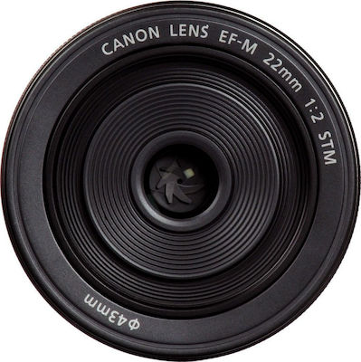 Canon Crop Φωτογραφικός Φακός EF-M 22mm f/2 STM Wide Angle / Pancake για Canon EF-M Mount Black