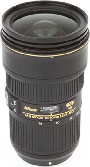 Nikon Full Frame Φωτογραφικός Φακός AF-S Nikkor 24-70mm f/2.8E ED VR Standard Zoom για Nikon F Mount Μαύρος