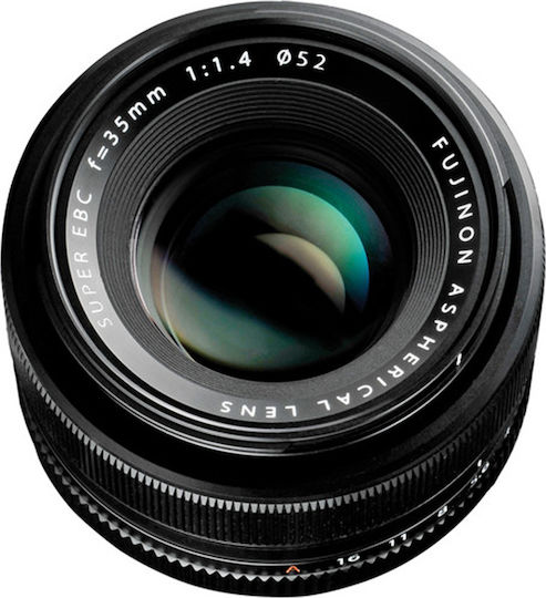 Fujifilm Crop Camera Lens Fujinon XF35mm F1.4 R Fixed for Fujifilm X Mount Black