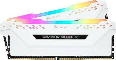 Corsair Vengeance RGB Pro 16GB DDR4 RAM με 2 Modules (2x8GB) και Ταχύτητα 2666 για Desktop