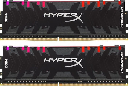 HyperX Predator RGB DDR4 16GB RAM με 2x8GB Modules και Ταχύτητα 3200 για Desktop