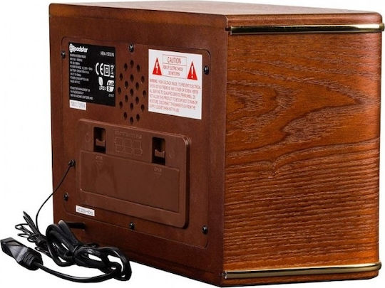 Roadstar HRA-1500/N Retro Επιτραπέζιο Ραδιόφωνο Ρεύματος Καφέ
